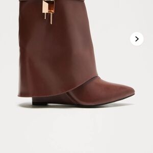 Fashion Nova Brown Ankle Booties